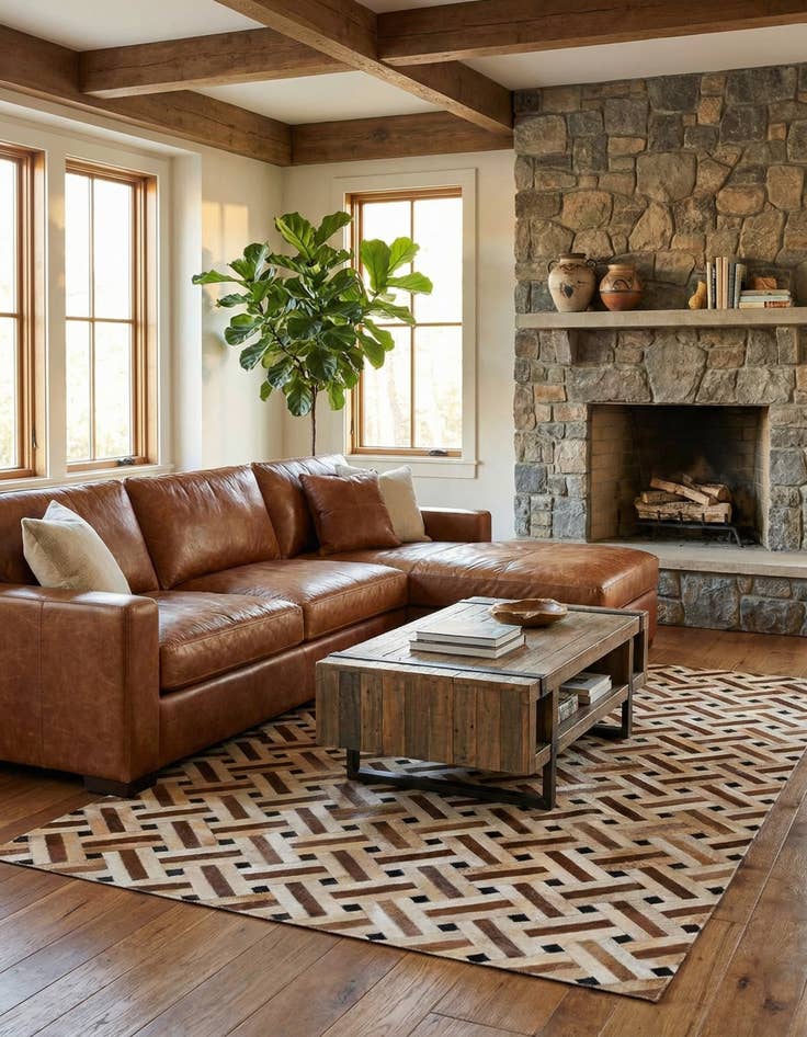 Detail image of 5' x 8' Cowhide Rug