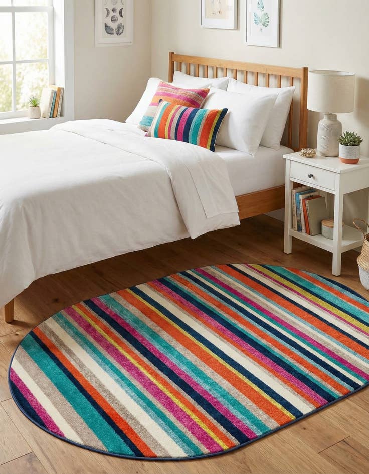 Detail image of  4' x 6' Azalea Oval Rug