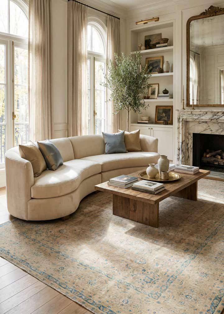 8' 10 x 12' 8 Hand Knotted Ultra Vintage Persian Wool Rug