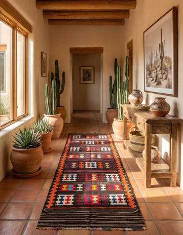 3' x 10' Hand Woven Kilim Fars Wool Runner Rug