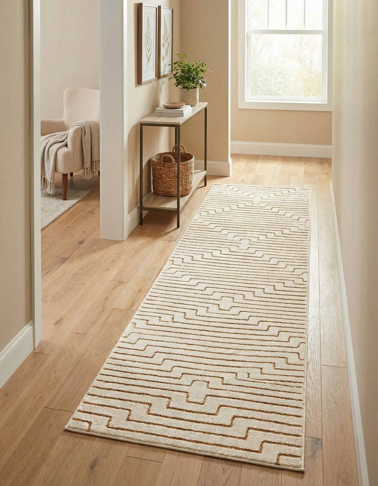 Detail image of  2' x 8' Vogue Geo Runner Rug