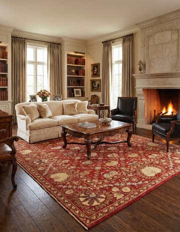 6' 7 x 8' 4 Hand Knotted Ariana Ziegler Oriental Rug
