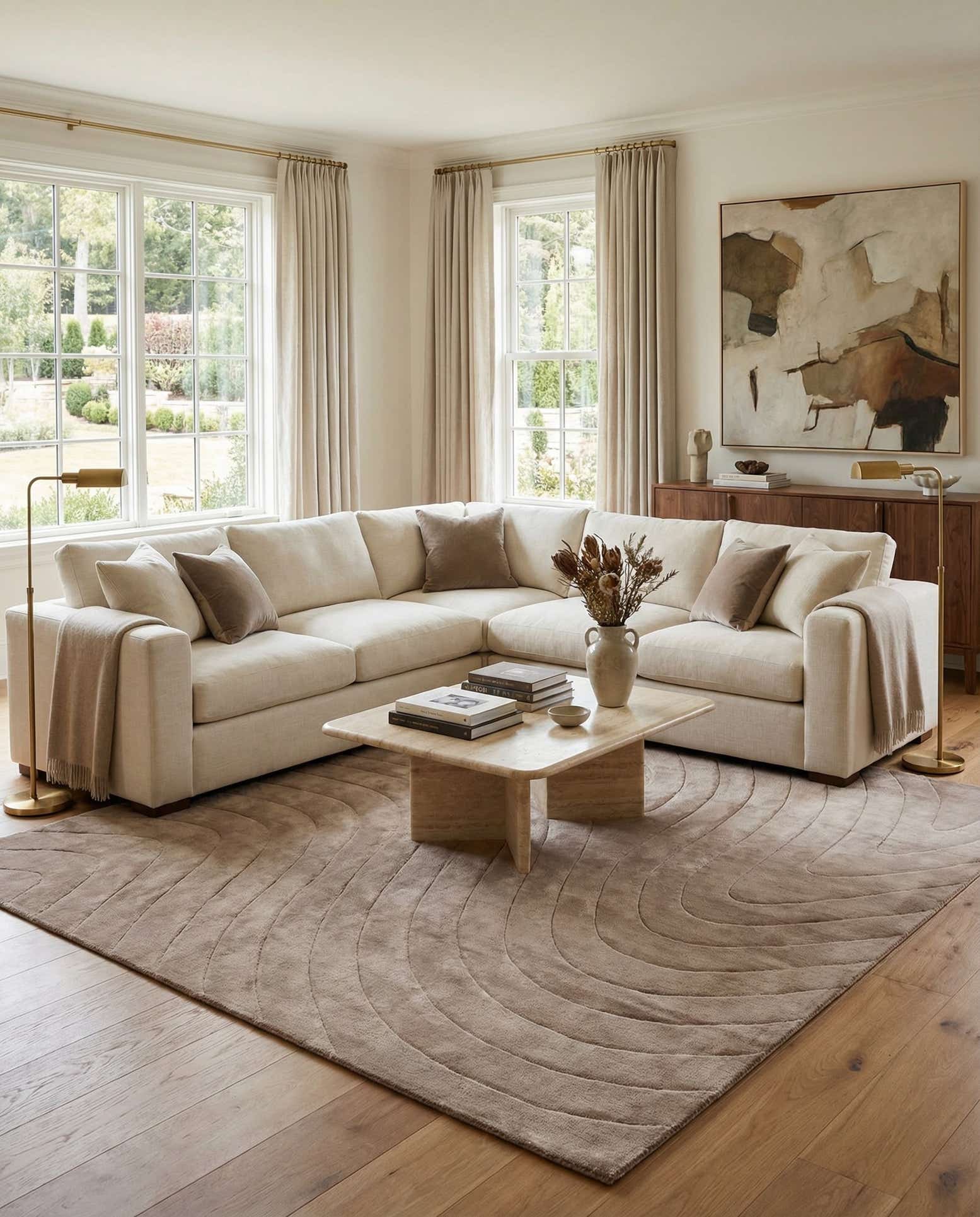 9' 10 x 13' 1 Hand Knotted Darya Wool Rug