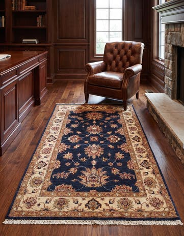 3' 3 x 5' 6 Hand Knotted Ziegler Rug