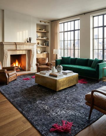 9' 4 x 10' 10 Hand Knotted Ultra Vintage Persian Wool Rug