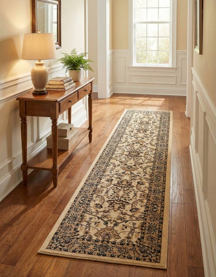 Detail image of 2' 7 x 13' Kashan Design Runner Rug