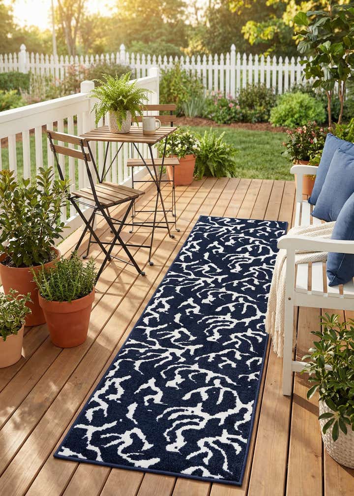 2' x 8' Easy-Clean Sabrina Soto Indoor / Outdoor Runner Rug