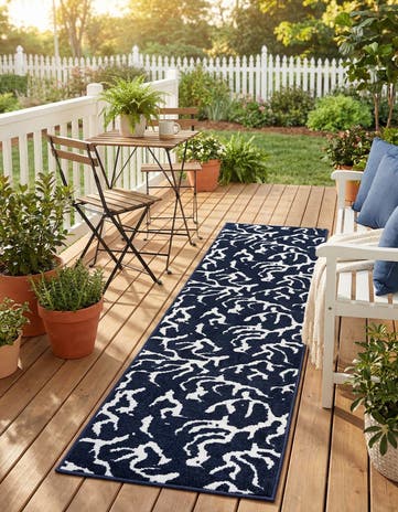 2' x 8' Easy-Clean Sabrina Soto Indoor / Outdoor Runner Rug