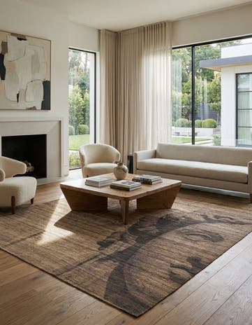 7' 9 x 9' 9 Hand Woven Kilim Modern Wool Rug
