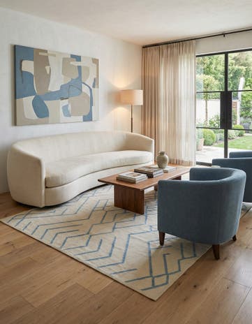 8' 7 x 10' Hand Woven Kilim Modern Wool Rug