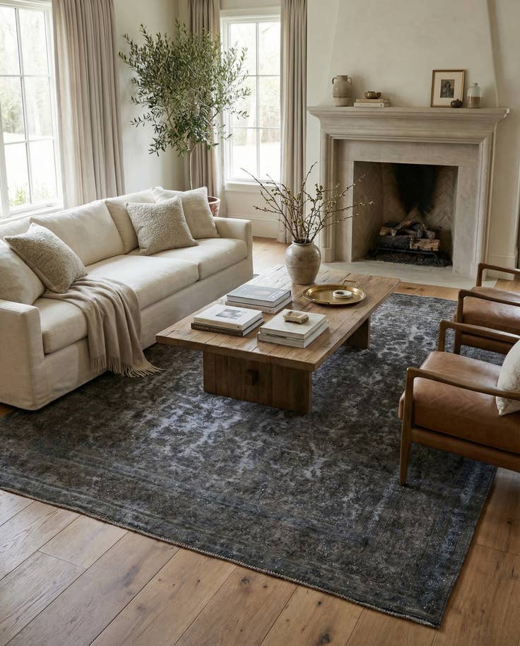 Detail image of 9' 6 x 12' 5 Hand Knotted Ultra Vintage Persian Wool Rug
