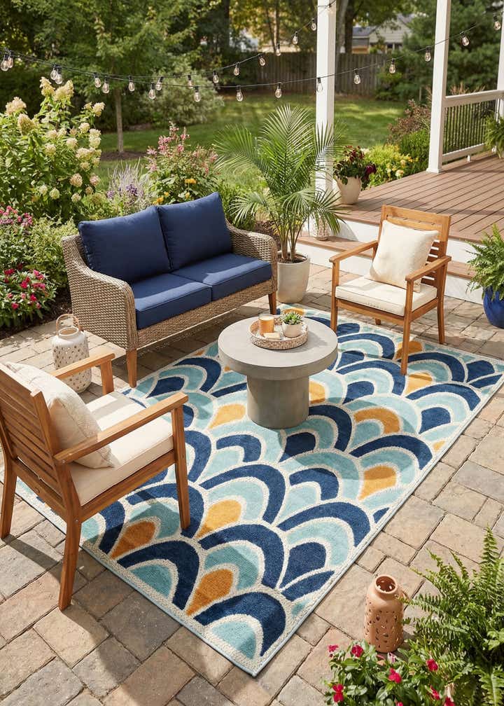 7' x 10' Easy-Clean Belize Indoor / Outdoor Rug