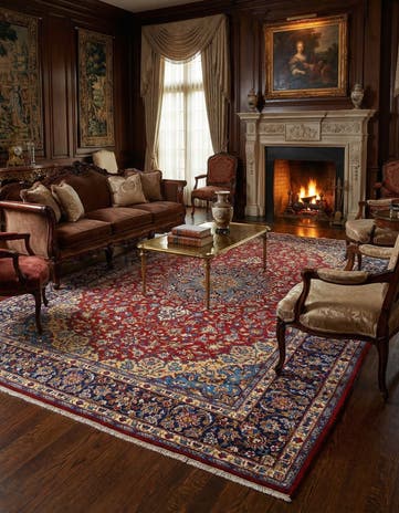 9' 9 x 15' 10 Isfahan Wool Rug
