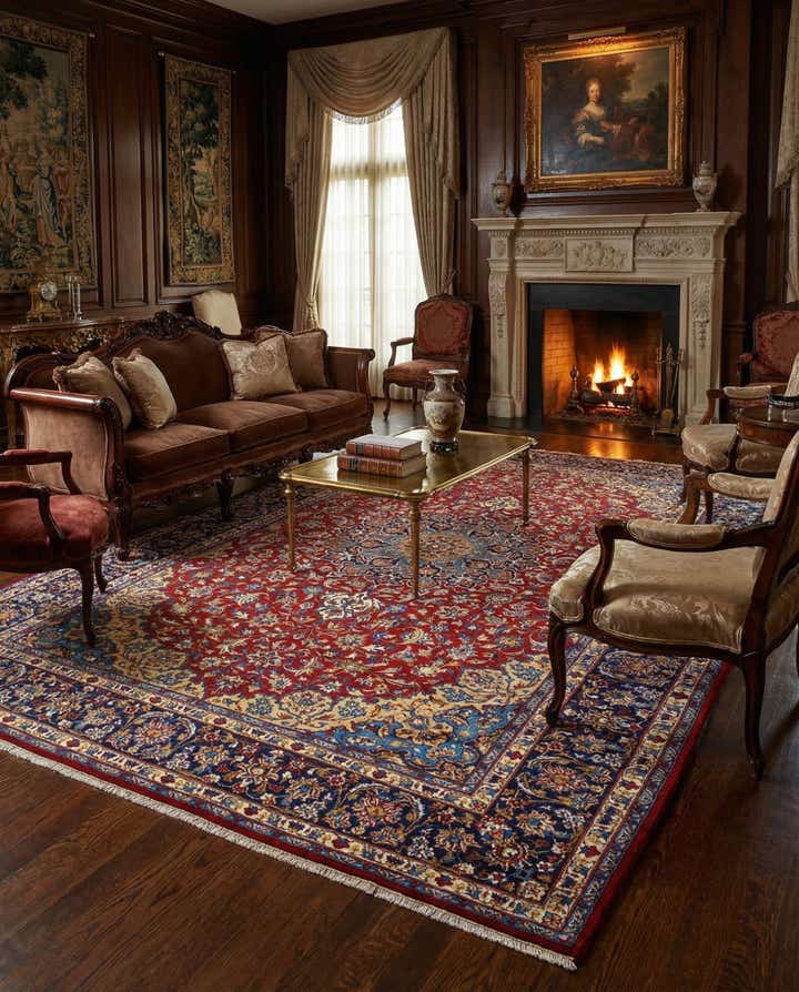 9' 9 x 15' 10 Isfahan Wool Rug