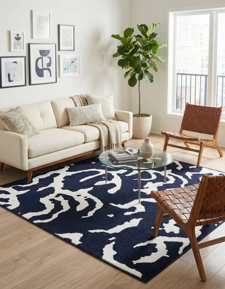 Detail image of  7' 10 x 7' 10  Washable Sabrina Soto Indoor / Outdoor Square Rug