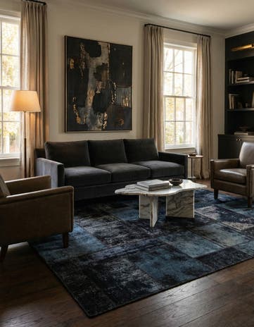 5' x 6' 8 Hand Knotted Ultra Vintage Persian Wool Rug