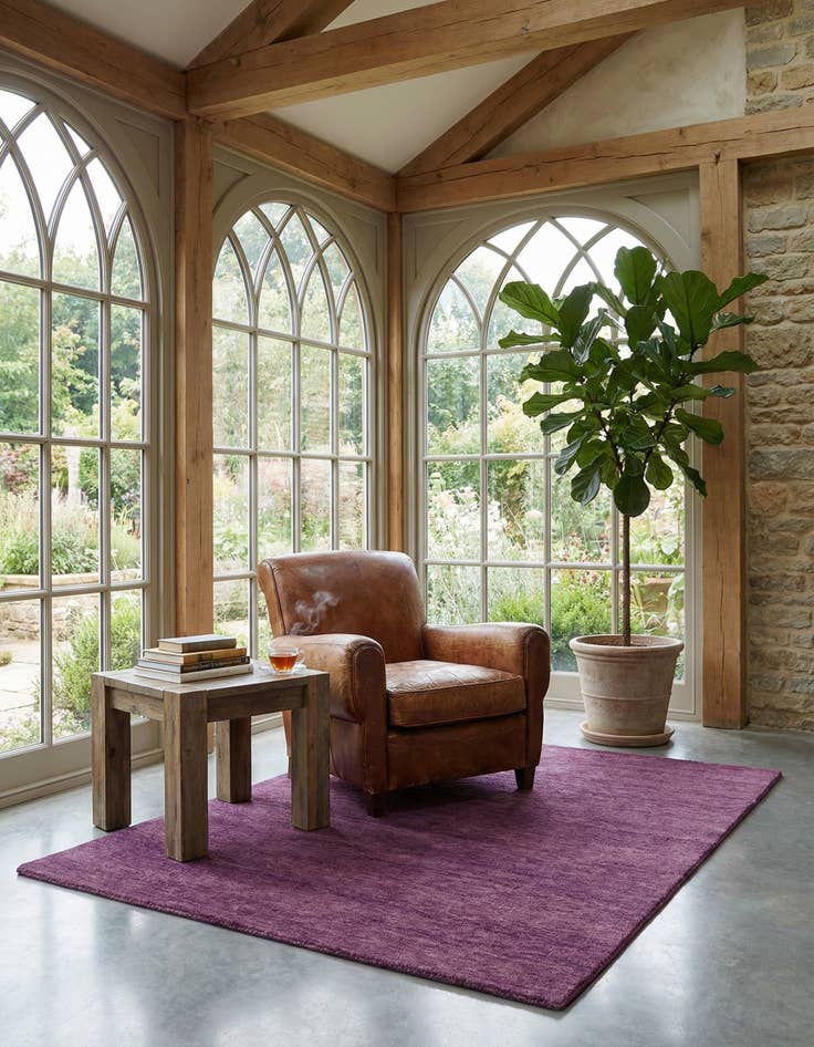 Detail image of  6' 7 x 10'  Hand Knotted Kashkuli Gabbeh Wool Rug