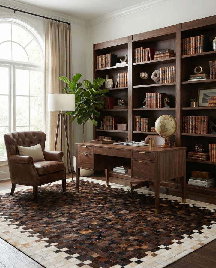 5' 1 x 8' 1 Cowhide Stocks Rug