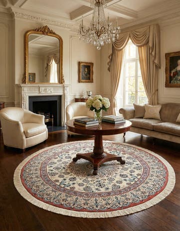 5' 3 x 5' 3 Nain Round Rug