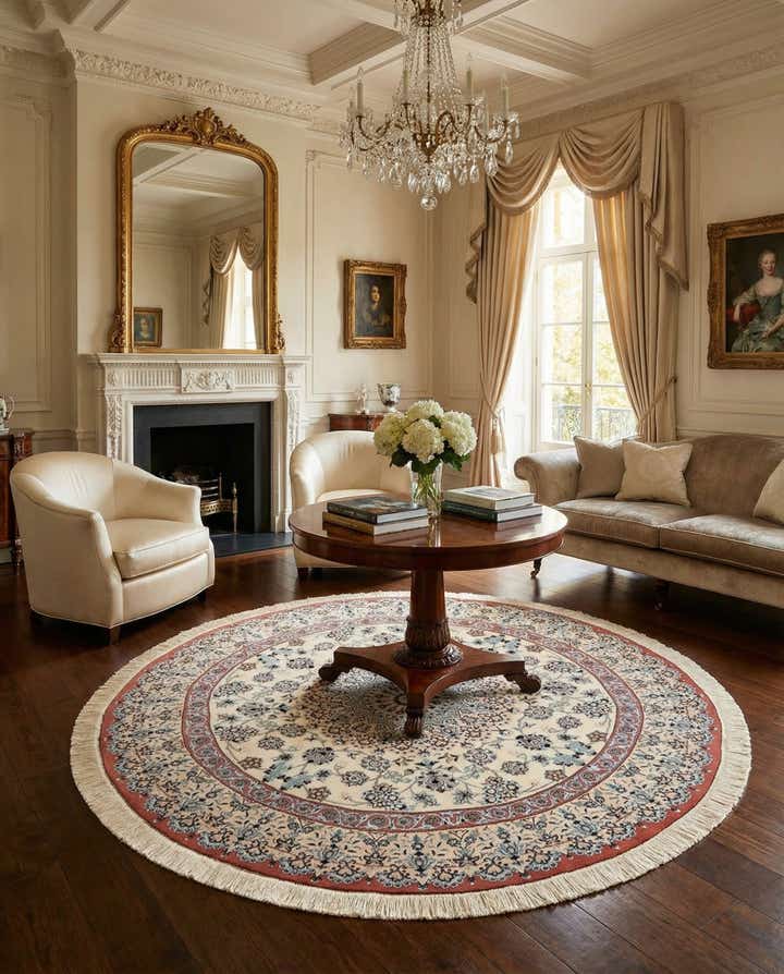 5' 3 x 5' 3 Nain Round Rug