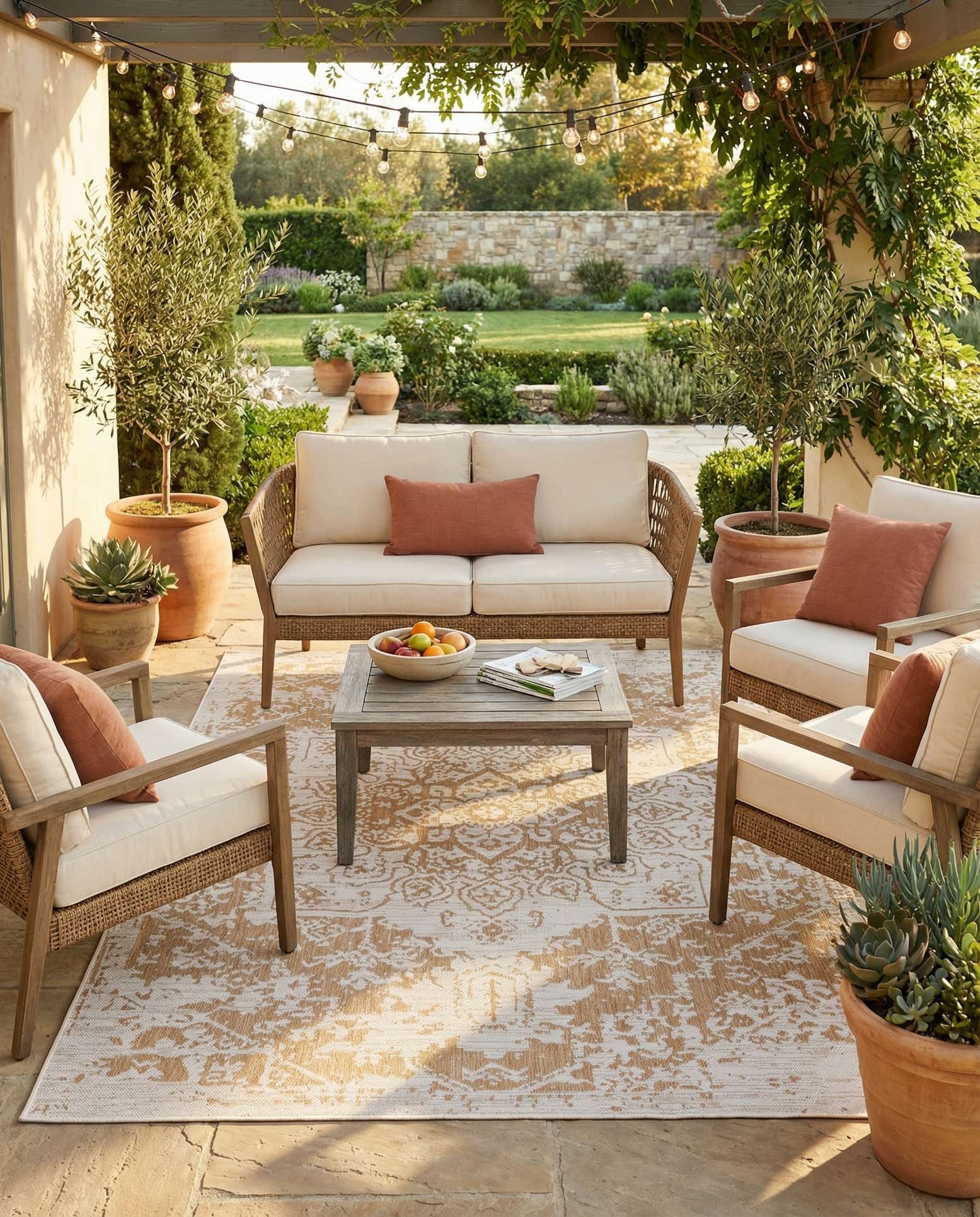 7' x 10' Easy-Clean Jill Zarin Dubai Indoor / Outdoor Rug