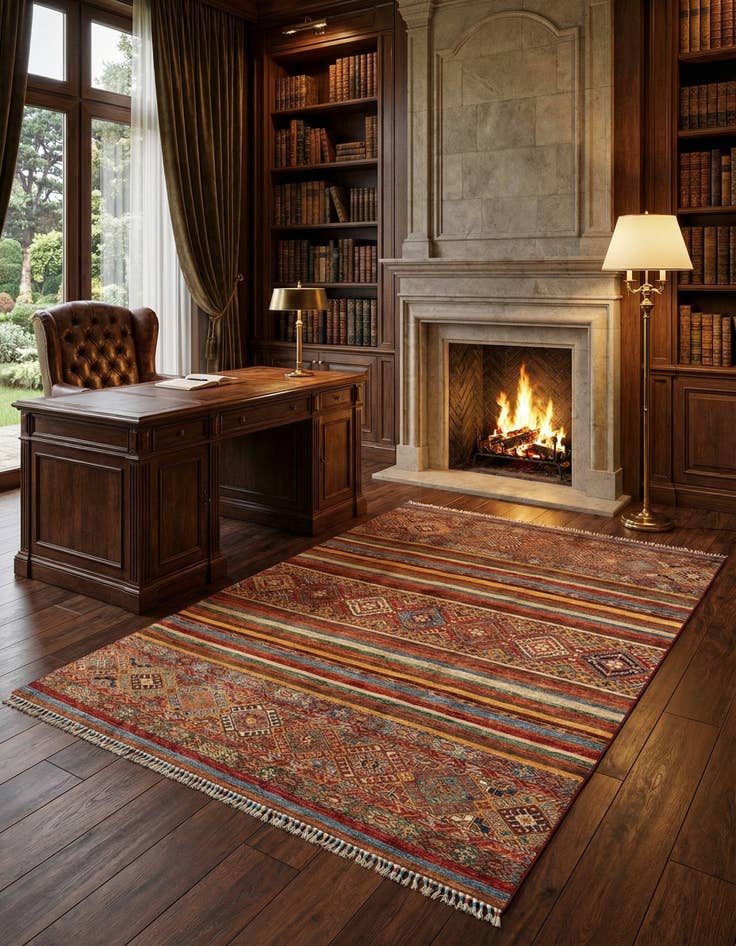 Detail image of 5' 8 x 7' 10 Ariana Ziegler Wool Rug