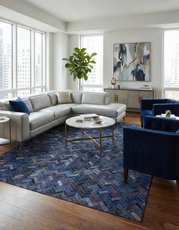 Detail image of  5' x 7' 10 Cowhide Rug