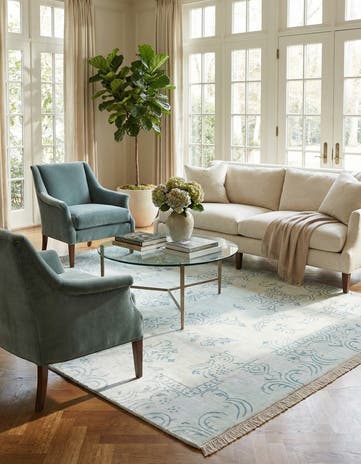 5' 5 x 8' Hand Knotted Darya Wool Rug