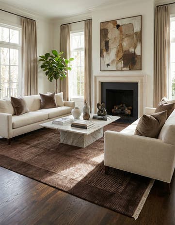 6' 7 x 9' 11 Hand Knotted Darya Wool Rug