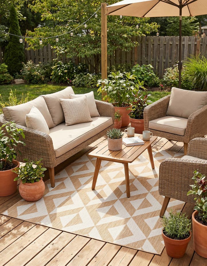6' x 9' Easy-Clean Jill Zarin Napa Indoor ...