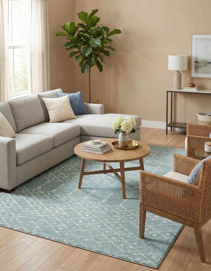 Detail image of  7' 10 x 10' Paxon Trellis Rug