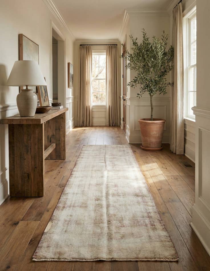 Detail image of 3' 1 x 11' 8  Hand Knotted Ultra Vintage Persian Wool Runner Rug