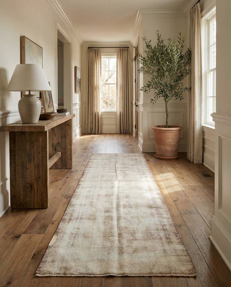 Detail image of 3' 1 x 11' 8 Hand Knotted Ultra Vintage Persian Wool Runner Rug