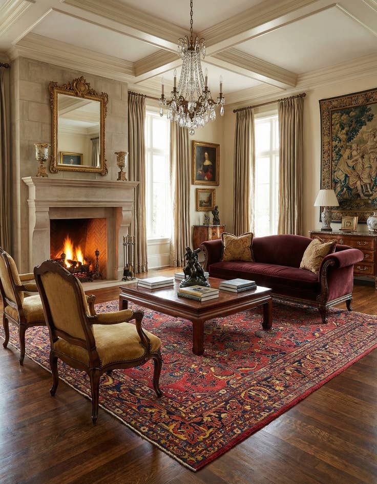 Detail image of  9' 2 x 11' 2  Hand Knotted Liliyan Persian Wool Rug