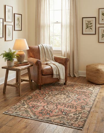 3' 1 x 4' 5 Hand Knotted Ultra Vintage Persian Wool Rug