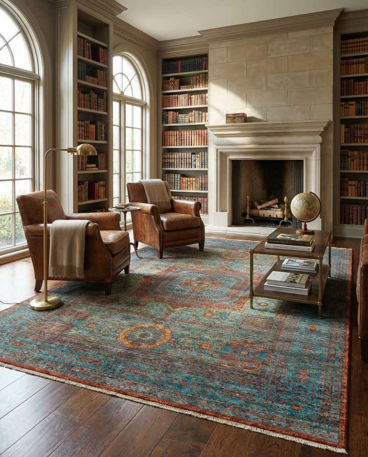 5' 10 x 8' Hand Knotted Amina Rug