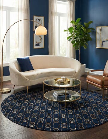 7' 10 x 7' 10 Vogue Geo Round Rug