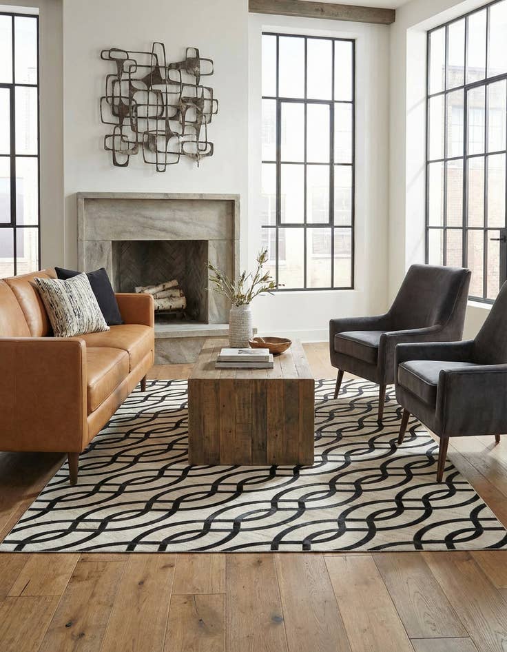 Detail image of  5' x 7' 10 Cowhide Rug