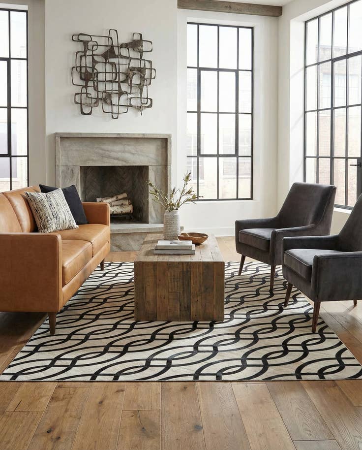 Detail image of 5' x 7' 10 Cowhide Rug