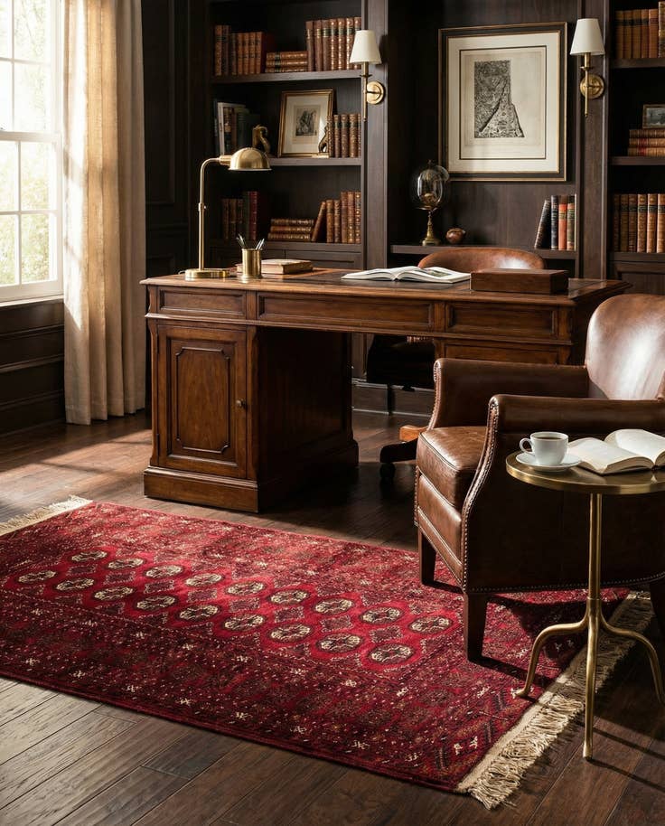 Detail image of 3' 5 x 6' 4 Hand Knotted Afghan Akhche Wool Rug
