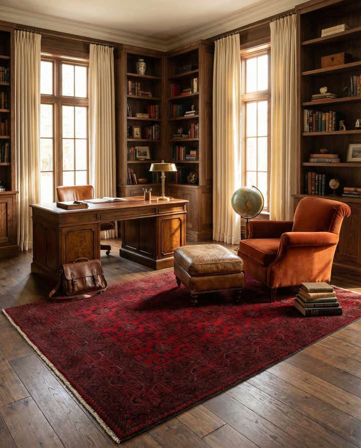 6' 11 x 9' 6 Hand Knotted Khal Mohammadi Wool Rug