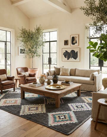 8' 7 x 12' 3 Hand Knotted Moroccan Wool Rug