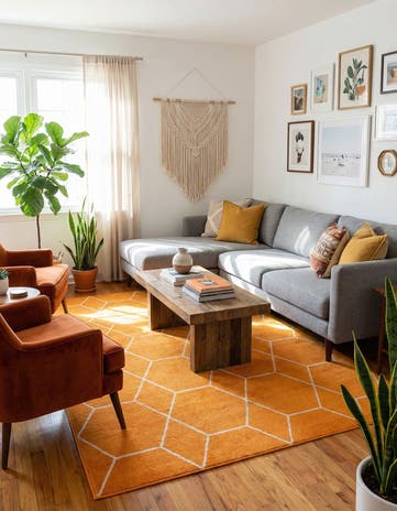 7' x 10' Lattice Frieze Rug