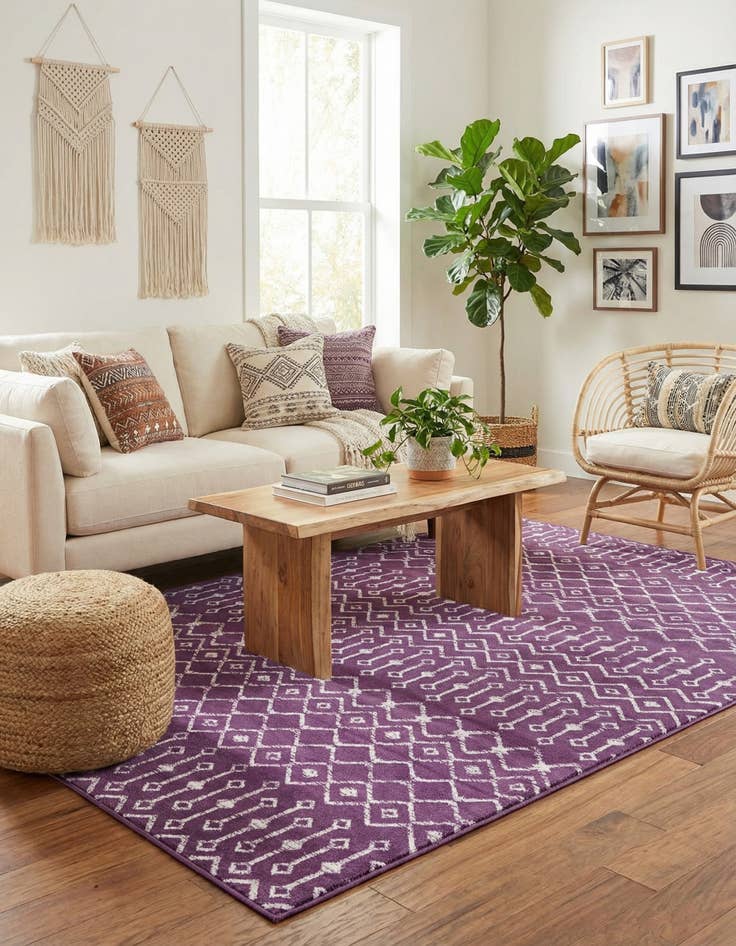 Detail image of  7' x 10' Kasbah Trellis Rug