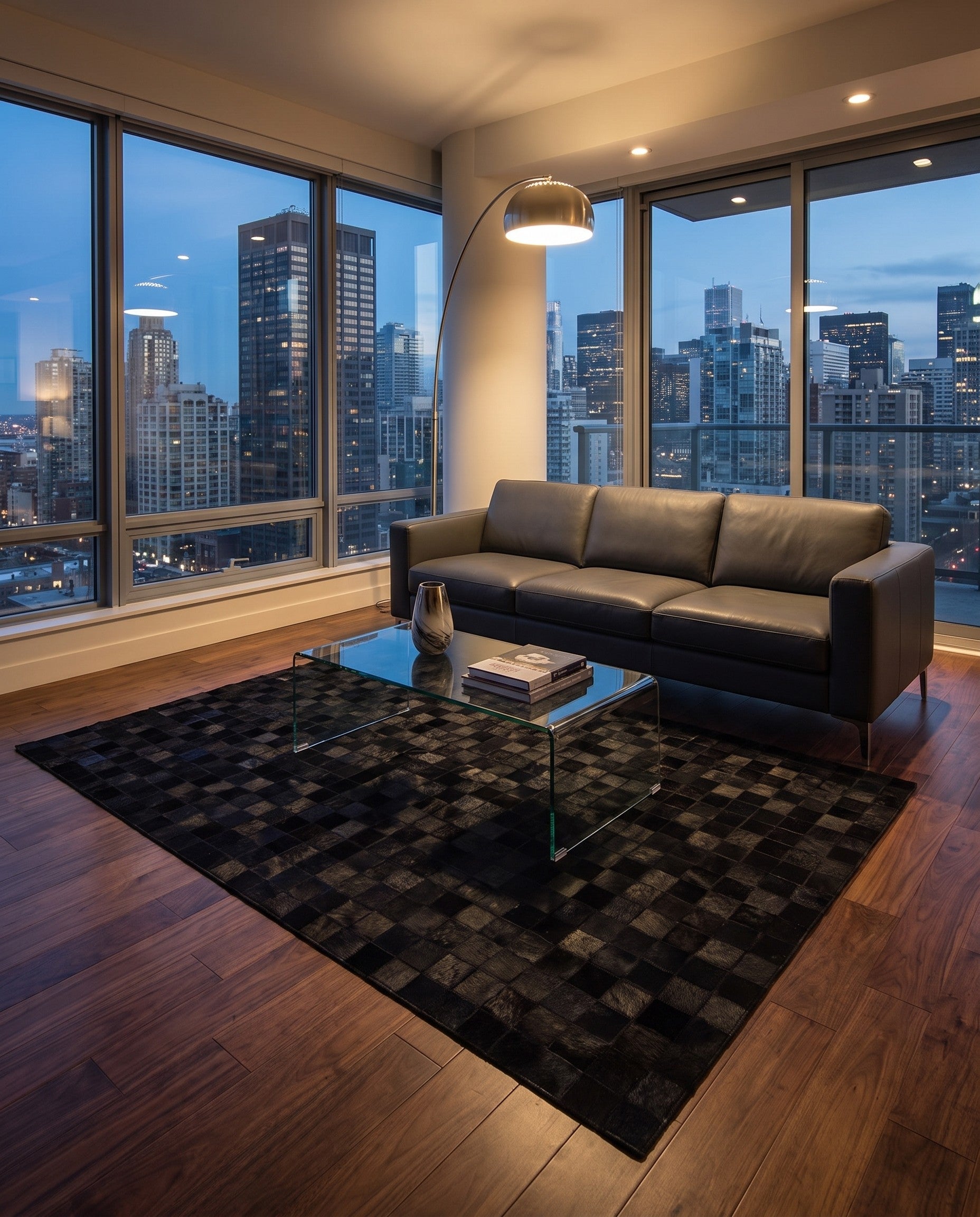 5' 3 x 8' 1 Cowhide - Patchwork Rug