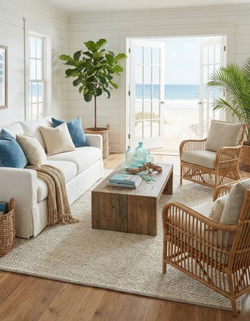7' 10 x 10' Hand Woven Seaside Pearl Jute Rug