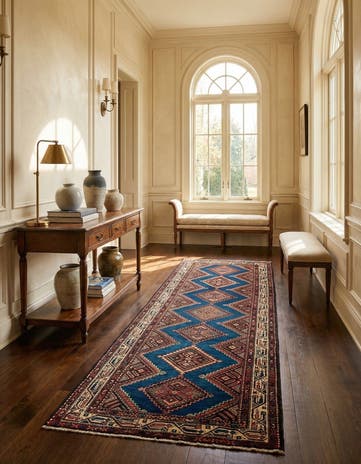 3' 11 x 10' 10 Tajabad Runner Rug