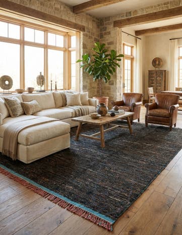 7' 10 x 10' 6 Hand Knotted Moroccan Wool Rug