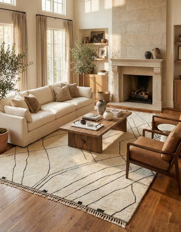 10' 1 x 15' 4 Hand Knotted Moroccan Wool Rug