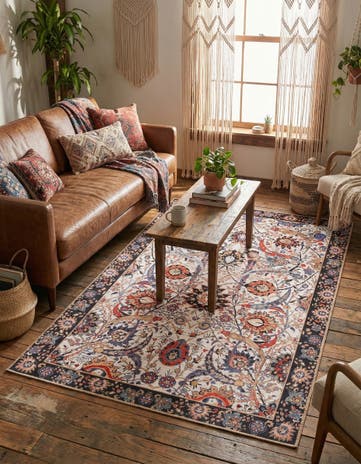 5' 1 x 8' Washable Timeless Rug